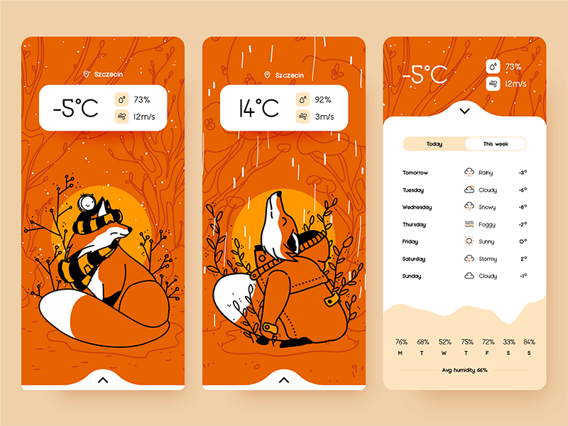 橙色天气app