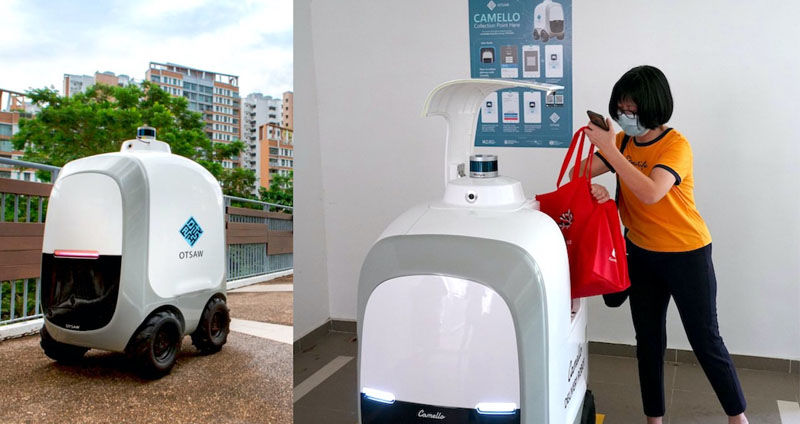 Robots on call for Singapore home deliveries