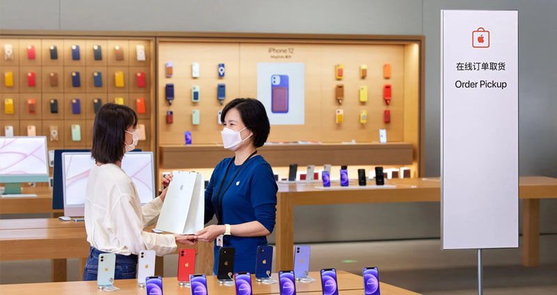 In-store pickup launches at Apple Stores in mainland China
