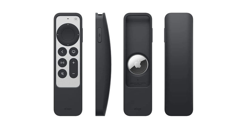 Siri Remote case has room for an Apple AirTag tracker
